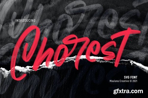 Chorest Svg Brush Font