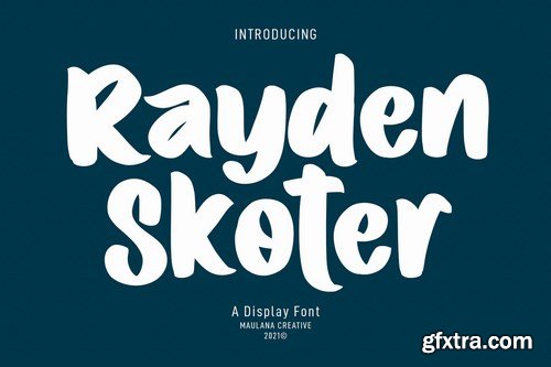 Rayden Skoter Display Font