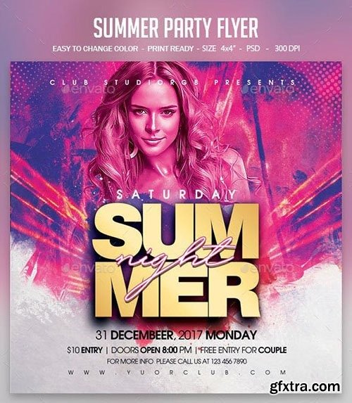 GraphicRiver - Summer Party Flyer 23619701