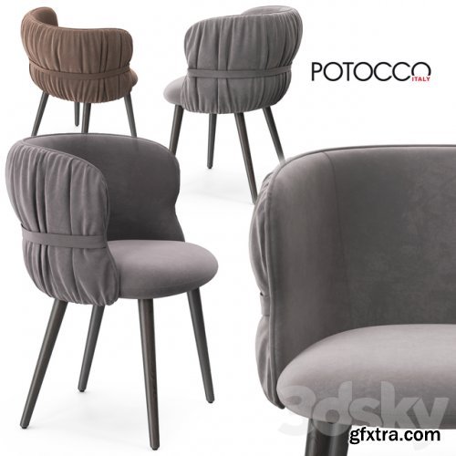 Potocco Coulisse armchair