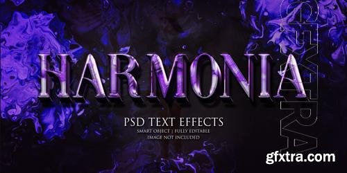 Harmonia text effect Premium Psd