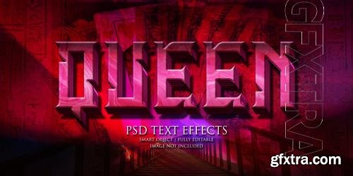 Queen text effect Premium Psd