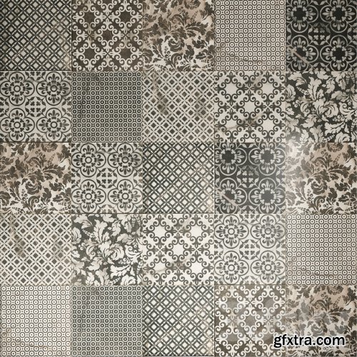 Damask & Decor ceramic with multi texture