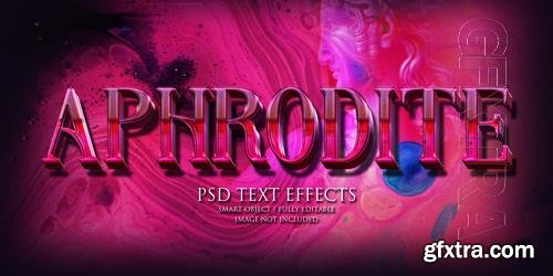 Aphrodite text effect Premium Psd