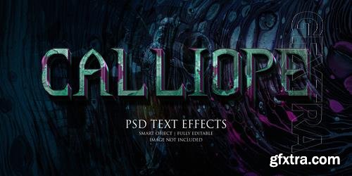 Calliope text effect Premium Psd