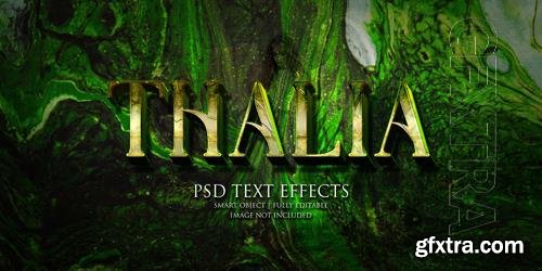 Thalia text effect Premium Psd