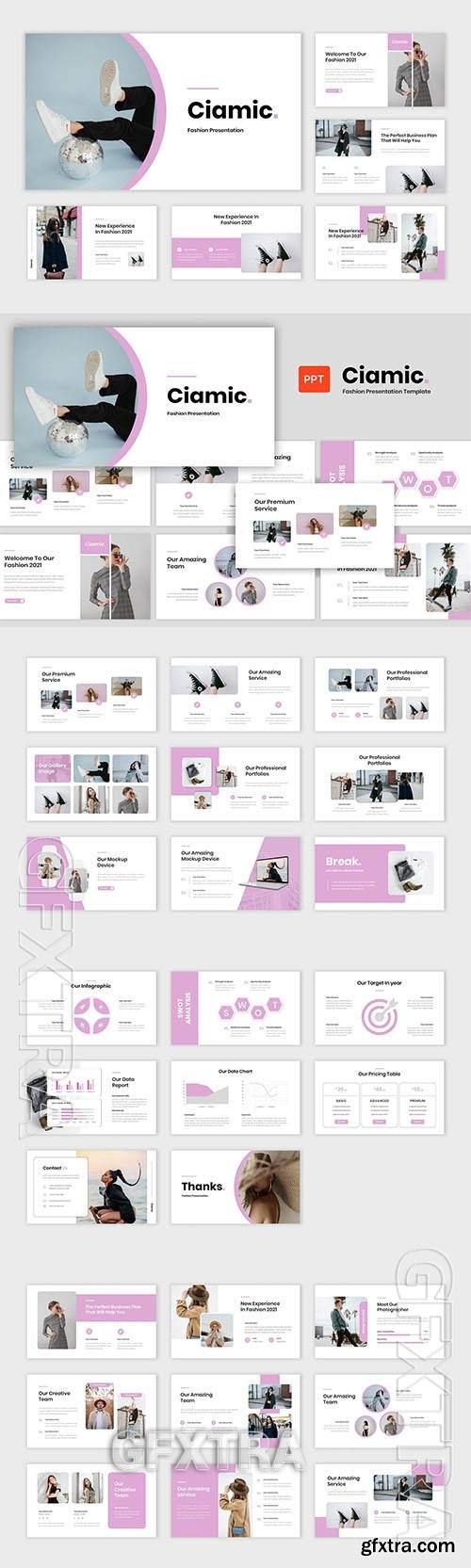 Ciamic - Fashion Presentation Powerpoint, Keynote and Google Slides