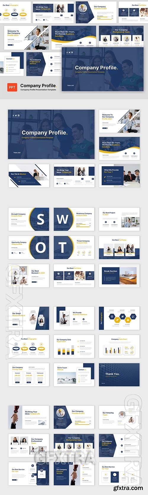 Company Profile - Business Powerpoint, Keynote and Google Slides Template