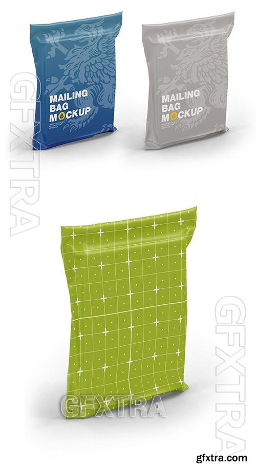 Plastic delivery Bag Mockup TXEN4CU