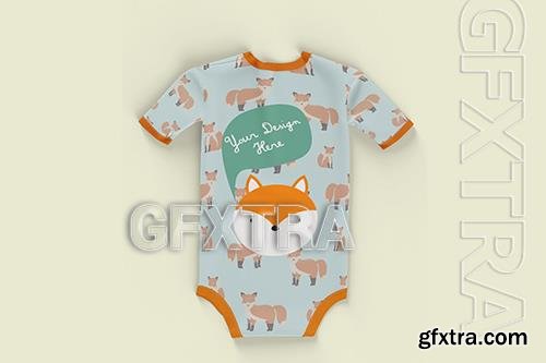 Baby Bodysuit Mockup. Back Side SXCHKJK