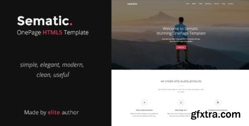 ThemeForest - Sematic v1.0 - One Page HTML5 Template - 21521956