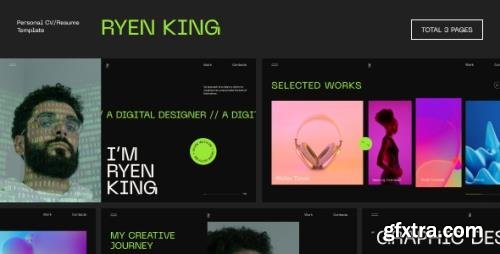 ThemeForest - Ryen King v1.0 - Personal CV/Resume HTML Template - 32573254