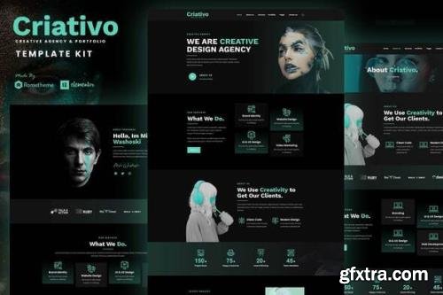 ThemeForest - Criativo v1.0.1 - Creative Agency & Portfolio Elementor Template Kit - 33470111