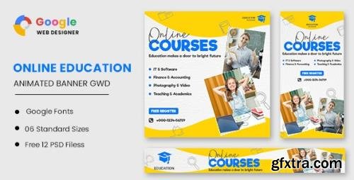 CodeCanyon - Online Courses Education HTML5 Banner Ads GWD v1.0 - 33481360
