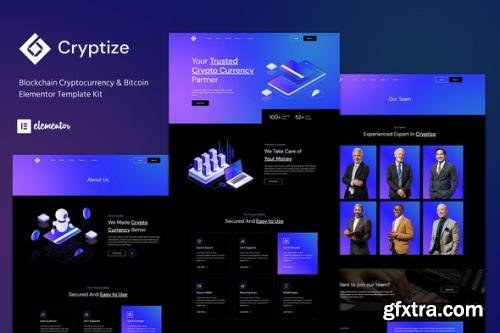 ThemeForest - Cryptize v1.0.0 - Blockchain Cryptocurrency & Bitcoin Elementor Template Kit - 33472297