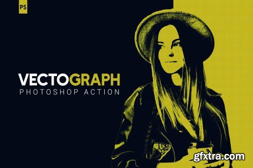 CreativeMarket - Vectograph Photoshop Action 4959922