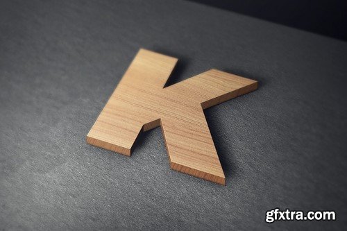 CM - 3D wooden logo sign mock-up 2125336