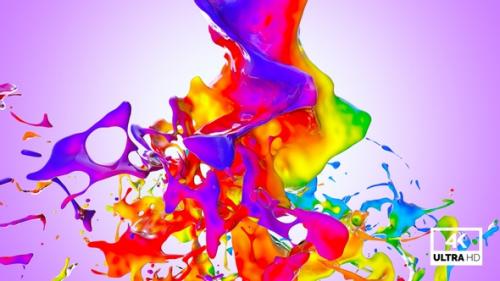 Videohive - Multicolor Paint Jet Stream Splash V5 - 33429201 - 33429201