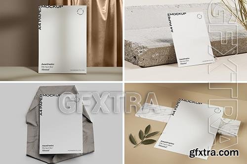 Minimal A4 Paper Mockups XDGE4G2