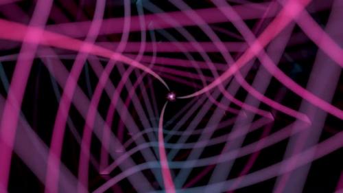 Videohive - Magenta twist cubes with black background - 33507152 - 33507152