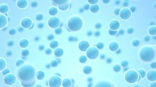 Videohive - Large groups of streptococcus with blue background - 33507153 - 33507153