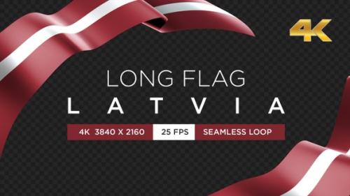 Videohive - Long Flag Latvia - 33507711 - 33507711