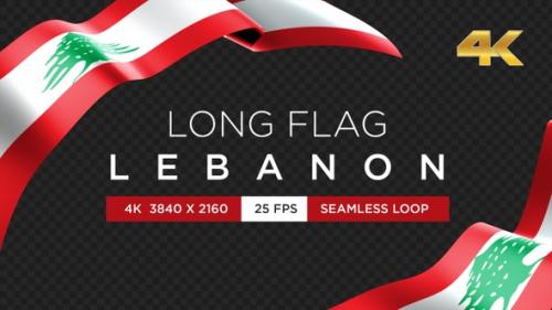 Videohive - Long Flag Lebanon - 33507969 - 33507969