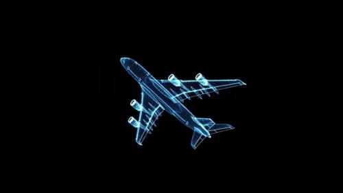 Videohive - Digital Airplane Hologram Hud - 33508652 - 33508652