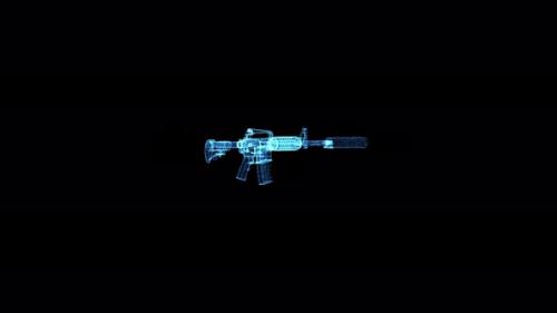 Videohive - M4 Weapon Hologram Hud - 33508662 - 33508662