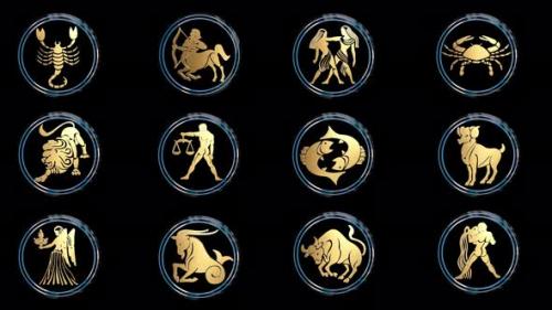 Videohive - Zodiac signs - 33512122 - 33512122