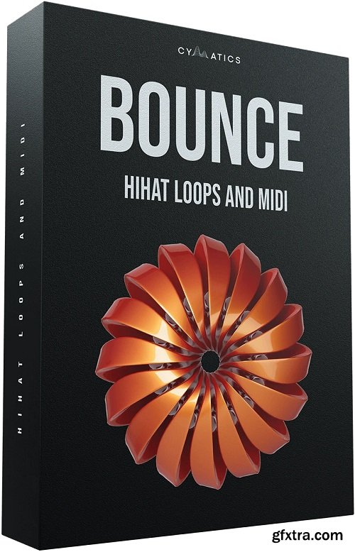 Cymatics Bounce Hi-Hat Loops and MIDI WAV MiDi