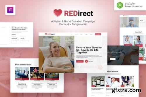 ThemeForest - Redirect v1.0.0 - Blood Donation Campaign & Activism Elementor Template Kit - 33524742