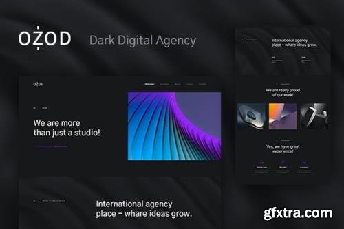 ThemeForest - Ozod v3.4.0 - Dark Digital Agency Elementor Template Kit - 33474831