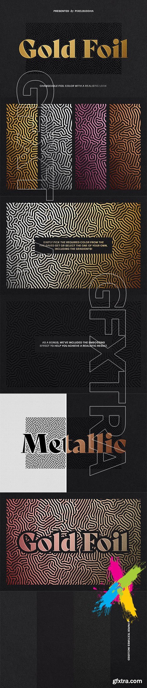 CreativeMarket - Metallic Foil Logo Mockup 5805031