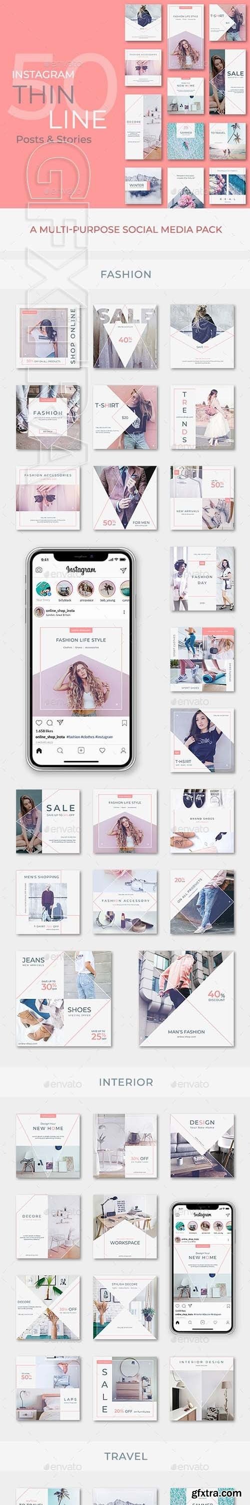 GraphicRiver - 50 Instagram Posts & Stories 23188907