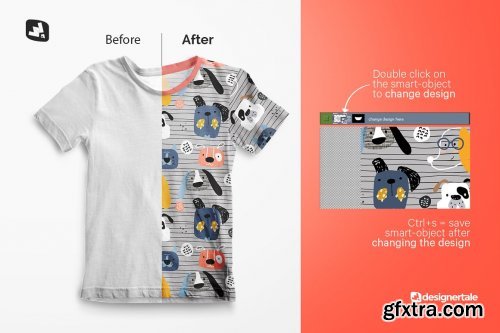 Top view Boy’s Summer Tshirt Mockup 4737638