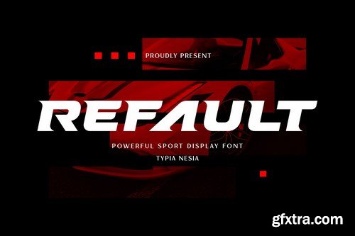 Refault - Sport Racing Game Font