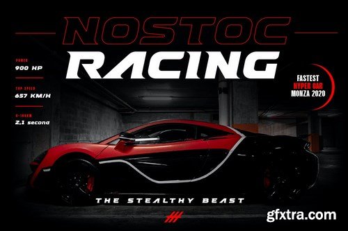 Refault - Sport Racing Game Font