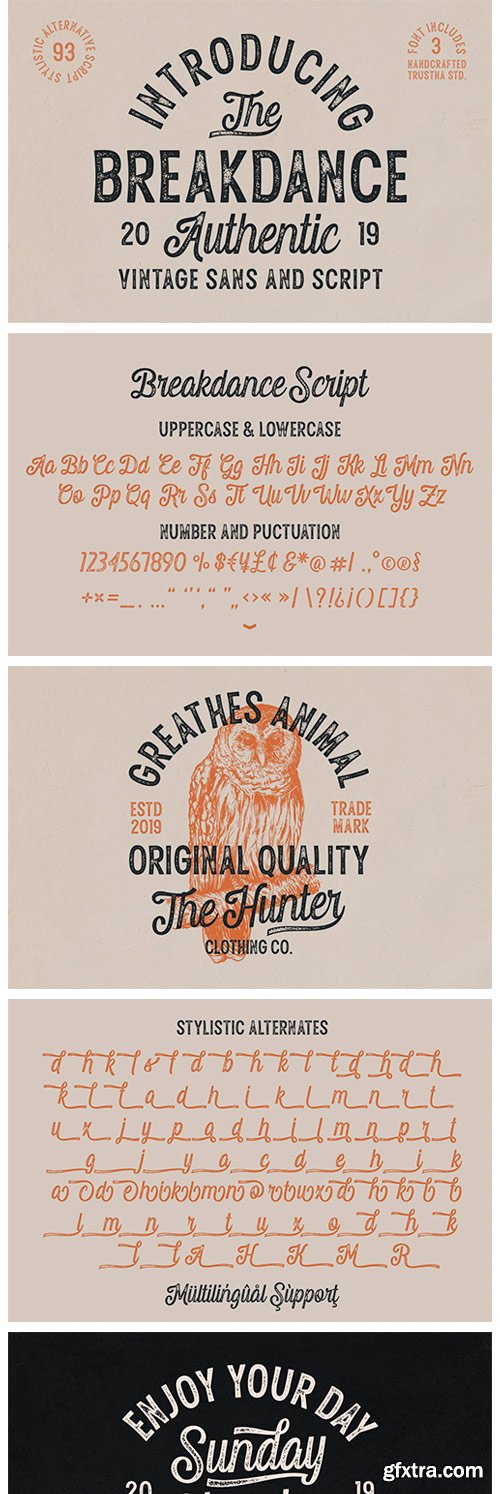 CM - Breakdance Vintage Font 4074973