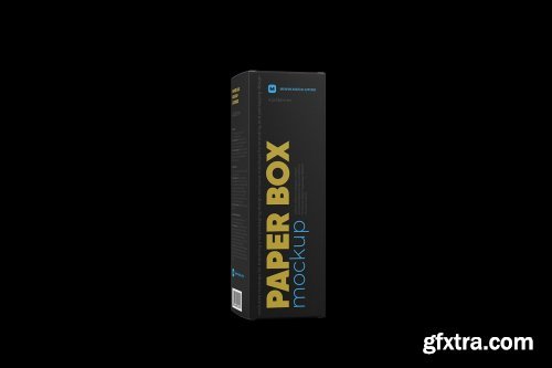 CreativeMarket - Paper Box Mockup 43x136mm 5738174