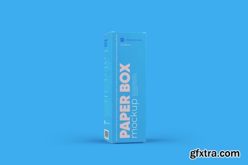 CreativeMarket - Paper Box Mockup 43x136mm 5738174