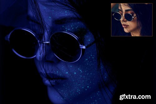 CreativeMarket - Neo UV Black Light Glitter Photoshop 5054406