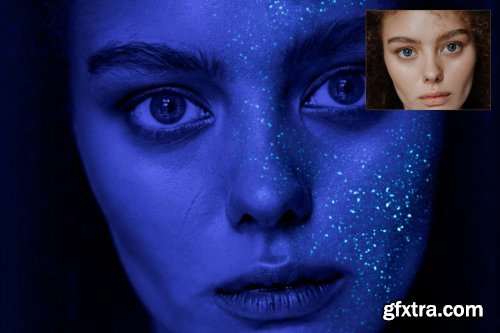 CreativeMarket - Neo UV Black Light Glitter Photoshop 5054406