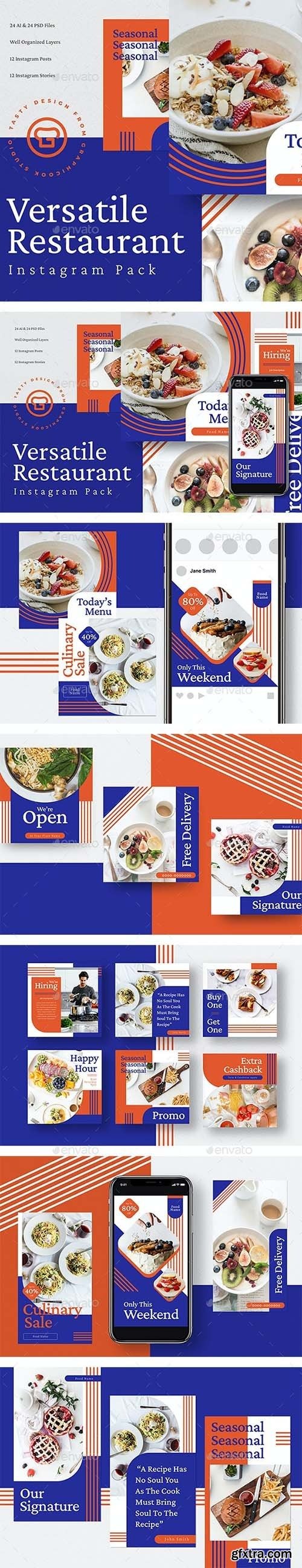 GraphicRiver - Versatile Restaurant Menu Insta Pack 26936323