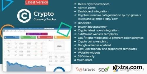 CodeCanyon - Crypto Currency Tracker v9.5 - Realtime Prices, Charts, News, ICO's and more - 21588008