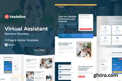 ThemeForest - Madeline v1.0.0 - Virtual Assistant Website Elementor Template Kit - 33526521