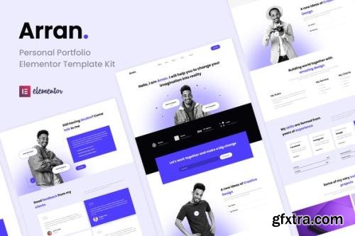 ThemeForest - Arran v1.0.0 - Personal Portfolio Elementor Template Kit - 33518675