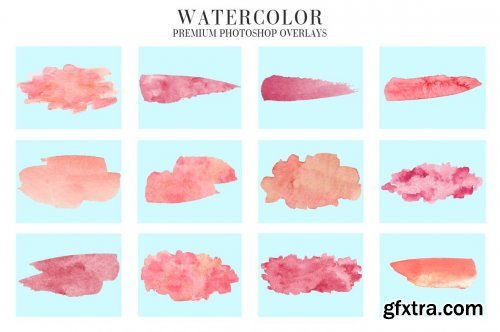 CreativeMarket - Watercolor Overlays Photoshop 4948745