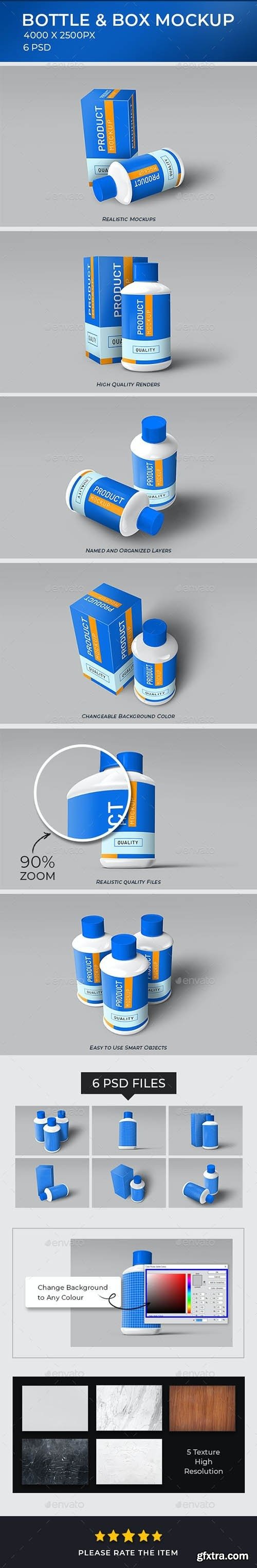 GraphicRiver - Bottle and Box Mockup 27083603