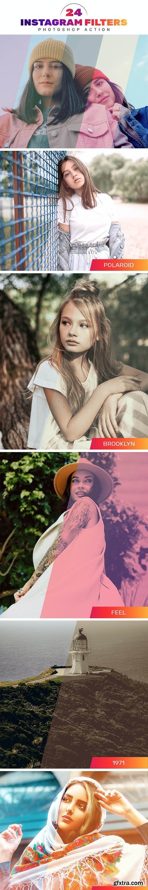 GraphicRiver - 24 Instagram Filters Photoshop Actions 27751421